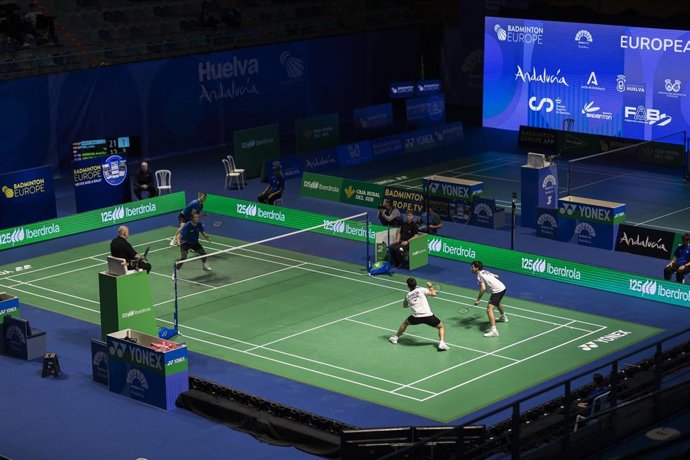 Rubén García y Carlos Piris, en pleno partido.