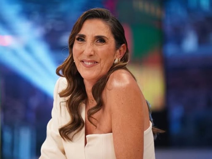 Paz Padilla durante su visita a 'El Hormiguero' este martes para presentar su nuevo libro, 'Alzar el duelo'