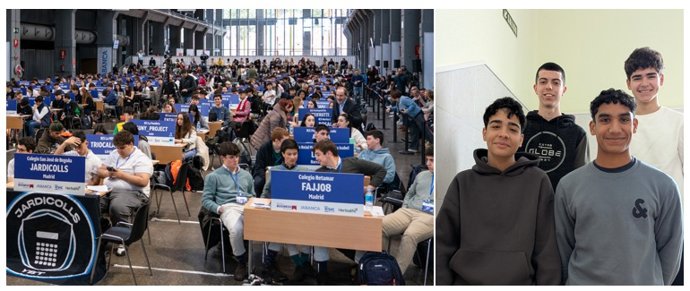 Imagen de la final nacional de la pasada edición y del equipo de Navarra