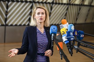 March 16, 2026: Kaja Kallas , high Representative for Foreign Affairs and Security Policy and Vice-President of the European Commission  arrives for a meeting of the European Union Foreign Affairs Council at the Europa building in Brussels, Belgium, Monda