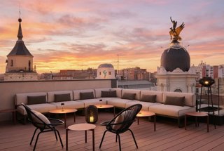 Terraza del hotel Eurostars Valladolid