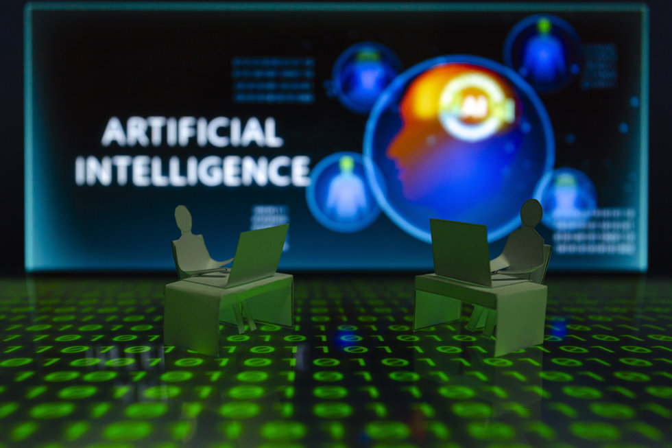 Visual representation of artificial intelligence (AI).