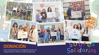 Tipsa ha finalizado la décima edición de su campaña 'Sobres Solidarios' recaudando cerca de 40.000 euros gracias al reparto de un millón de sobres de envíos.