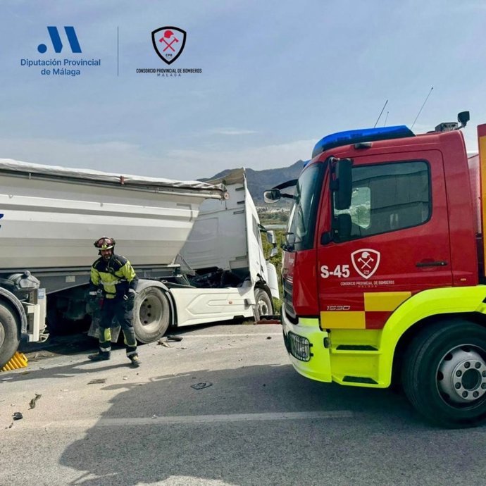 Accidente en la A-357 Pizarra (Málaga)