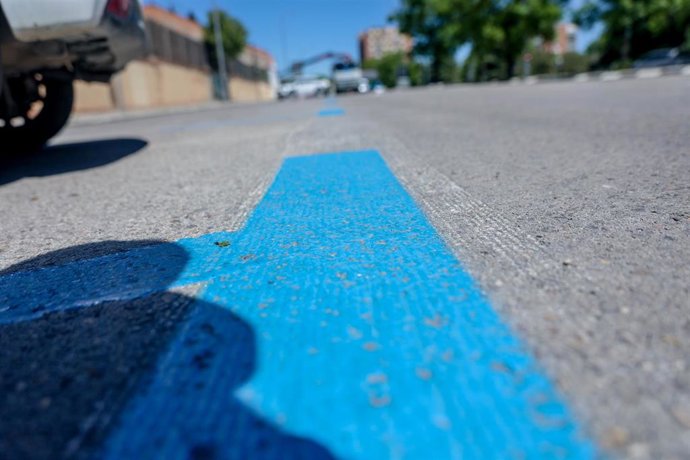 Archivo - Imagen de archivo de zona azul