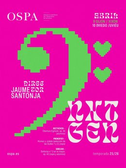 La OSPA impulsa el talento joven con una nueva edición del proyecto 'NxtGen' bajo la dirección de Jaume Santonja.