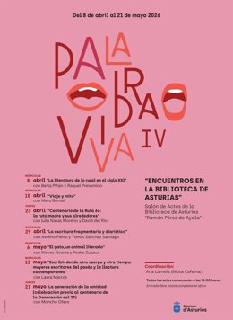 Cartel del ciclo 'Palabra Viva'.