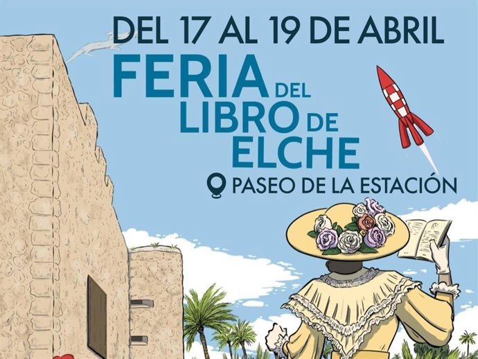 Cartel de la Feria del Libro de Elche de 2026