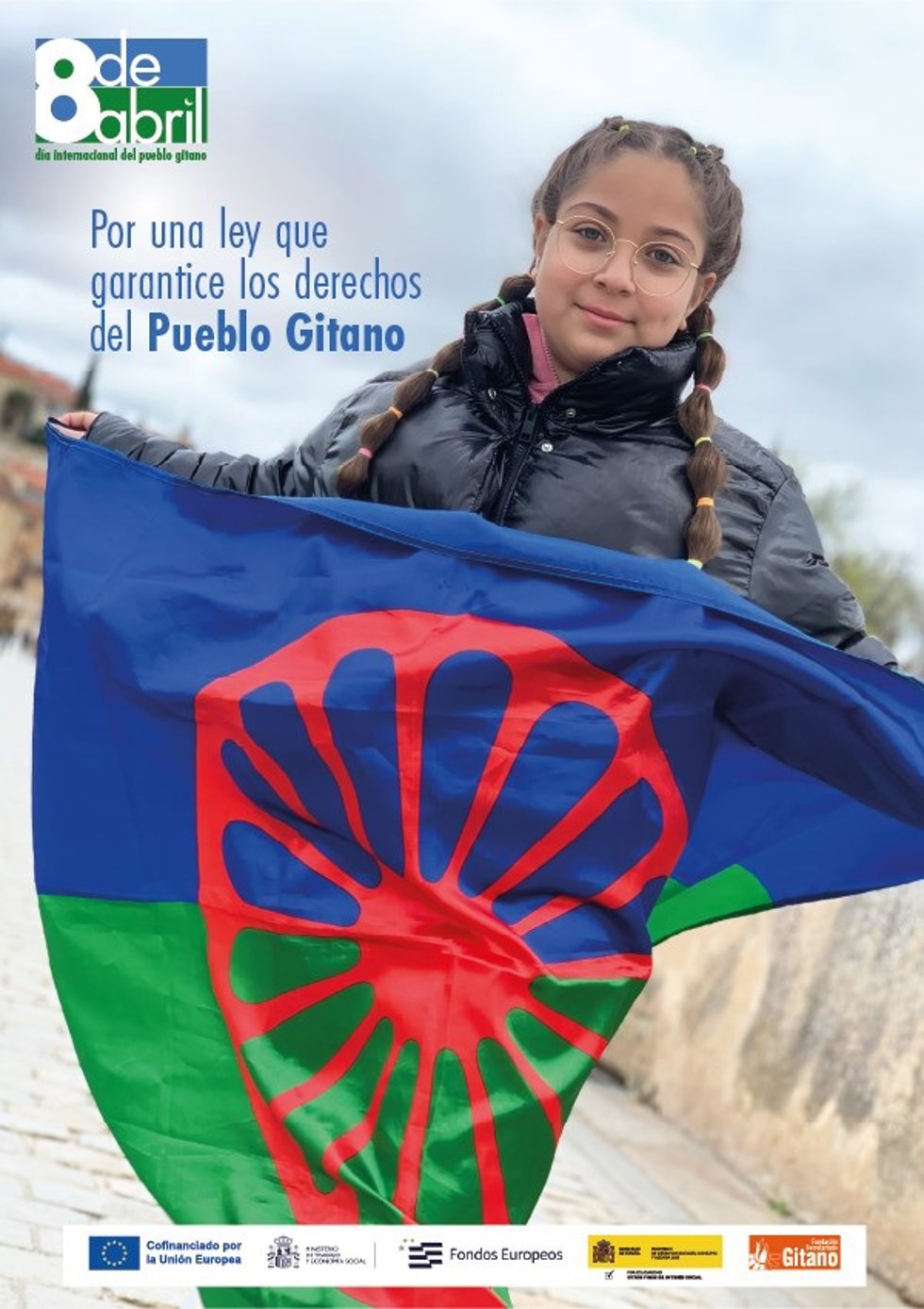 Cartel de la Fundación Secretariado del Pueblo Gitano con motivo del Día Internacional.