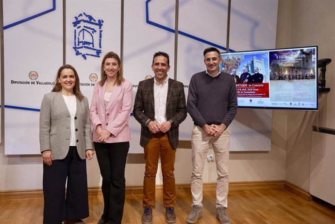 Presentación del II Festival Medieval que se celebrará en el Castillo de Fuensaldaña