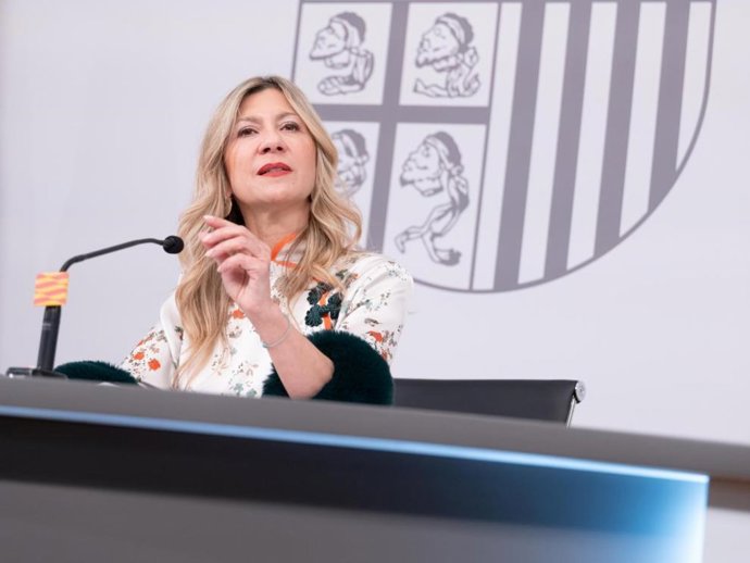 La vicepresidenta del Gobierno de Aragón en funciones, Mar Vaquero.
