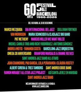 Cartel del Festival de Jazz de Barcelona
