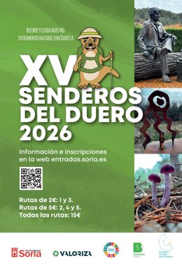 Cartel de la XV edición de Senderos del Duero.