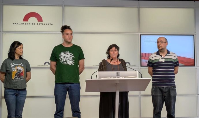 La presidenta de la CUP al Parlament, Pilar Castillejo