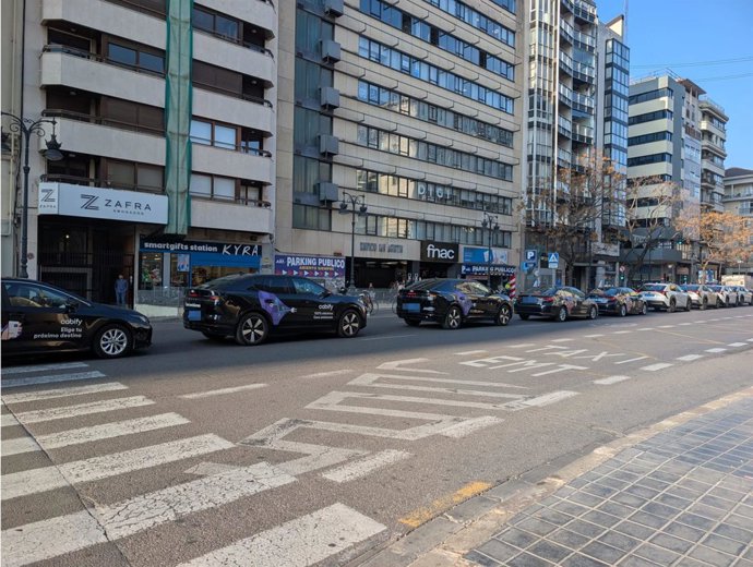 Archivo - Marcha de VTC por València