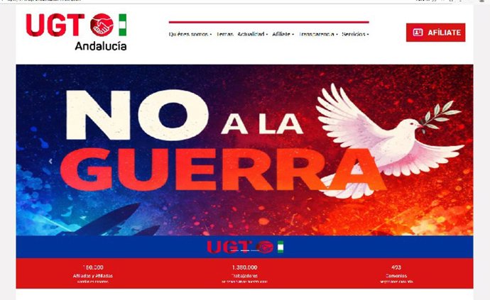 UGT Andalucía renueva su página web para ofrecer información centrada en las personas trabajadoras.
