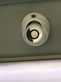 Archivo - Cámara de seguridad, vigilancia