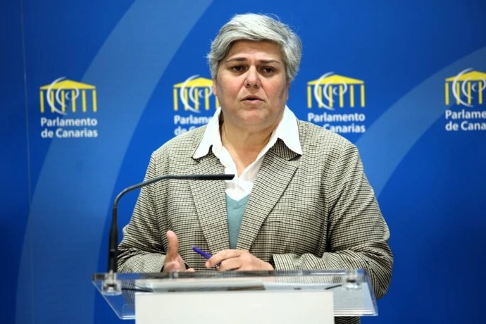 La Comisionada de Transparencia de Canarias, Noelia García, en la presentación del Índice de Transparencia de entidades privadas correspondiente a 2024