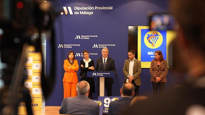 Presentación nuevas rutas de Ryanair desde Málaga