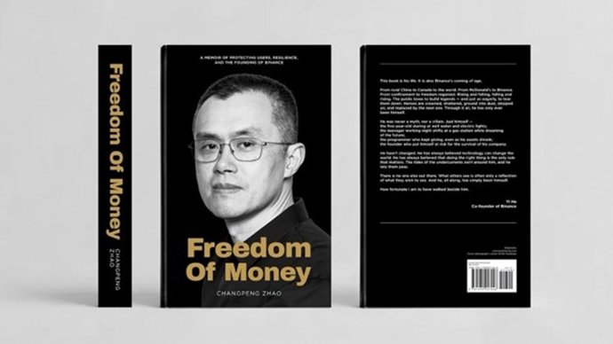 El libro 'Freedom of Money' de Changpeng Zhao (CZ).