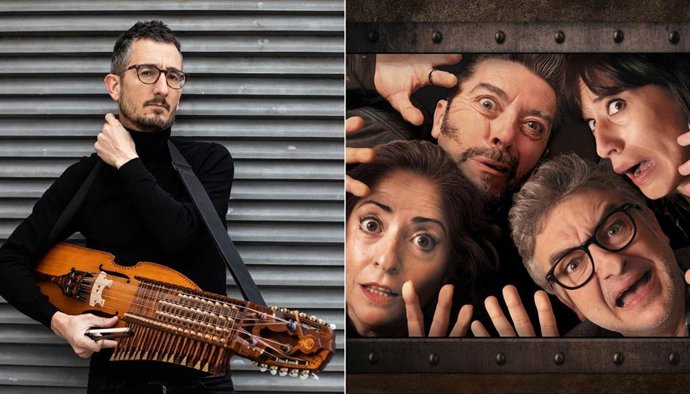 Xabier Zeberio / protagonistas de la obra 'Scape room'