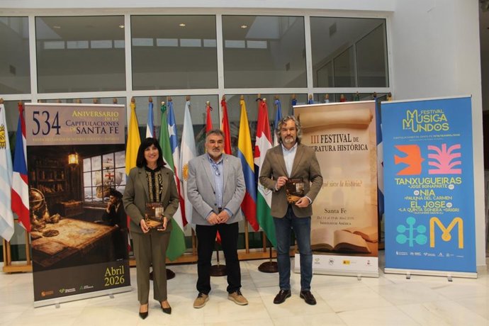 Presentación de los actos con motivo del 534 aniversario de la Firma de las Capitulaciones de Santa Fe que se desarrollan del 17 al 19 de abril en la localidad.