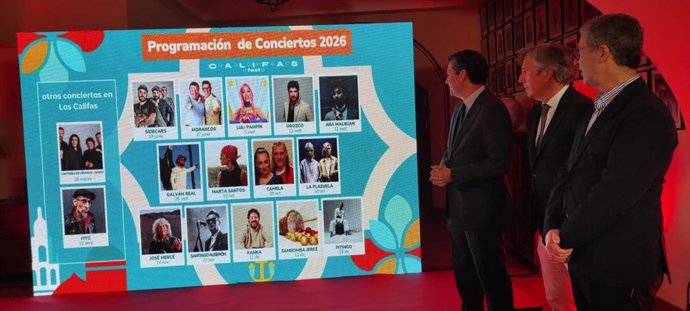 Presentación de la programación de los Califas Fest de la Plaza de Toros de Los Califas de Córdoba en 2026.