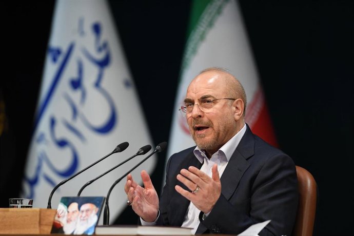 Archivo - El presidente del Parlamento iraní, Mohamad Baqer Qalibaf 
