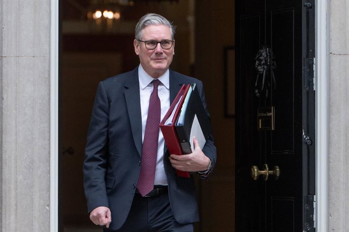 March 25, 2026, London, England, United Kingdom: UK Prime Minister KEIR STARMER departs 10 Downing Street in London ahead of Prime Minister's Questions (PMQs) in the House of Commons, where the Prime Minister faces questions from MPs during the weekly par