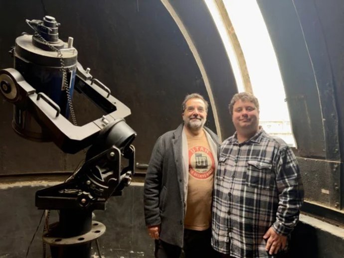 Los investigadores Manuel Mateos y Pablo García