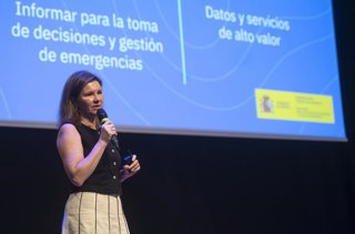 Archivo - La presidenta de AEMET, María José Rallo, durante la presentación del plan estratégico de AEMET y de su nueva imagen corporativa, en La Casa Encendida, a 3 de junio de 2025, en Madrid (España). El acto marca el inicio de una nueva etapa para la 