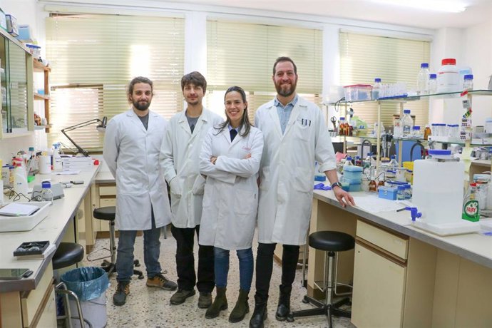 Archivo - Investigadores del grupo Fisiovegen de la ULE, que llevan a cabo el estudio sobre soluciones sostenibles frente a enfermedades bacterianas en las plantas.