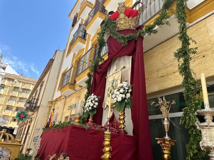 Altar para el Corpus Christi en Huelva.