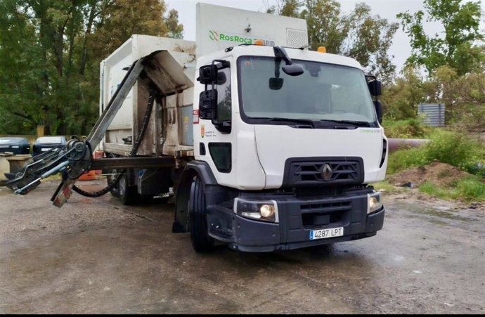 Camión del servicio de recogida de basura de Talavera de la Reina.