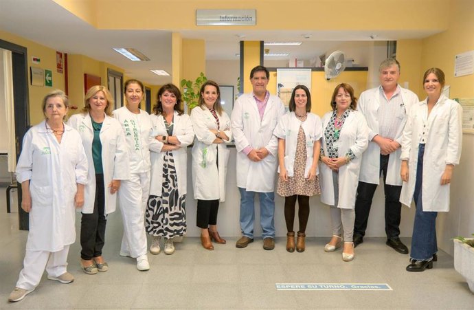 Grupo de trabajo del Virgen del Rocío de Sevilla que ha llevado a cabo un trabajo en relación con el asma.