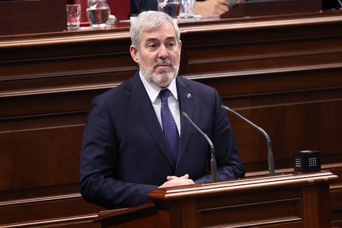 O presidente das Canárias, Fernando Clavijo