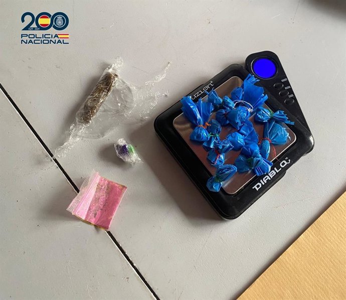 Drogas intervenidas en una operación policial en dos festivales de música electrónica en Adeje