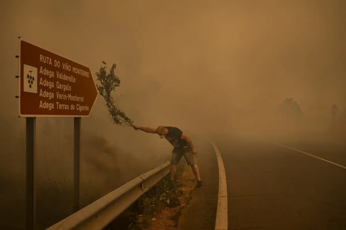 Foto de los incendios en Galicia
