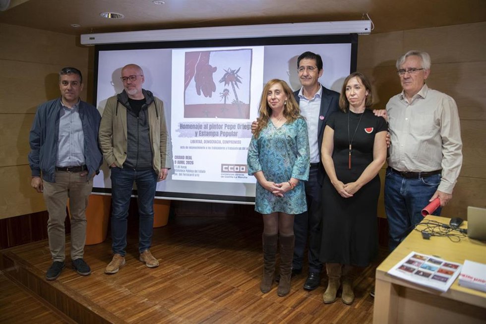 Acto de homenaje a Pepe Ortega en Ciudad Real.