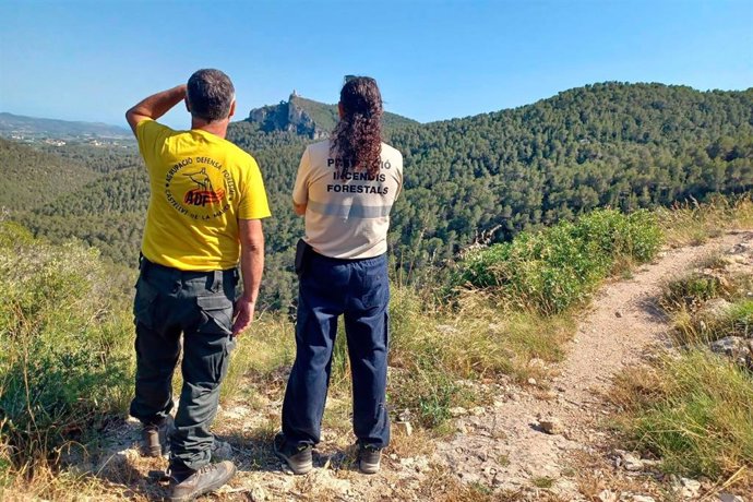 Miembros de la Agrupacions de Defensa Forestal (ADF)