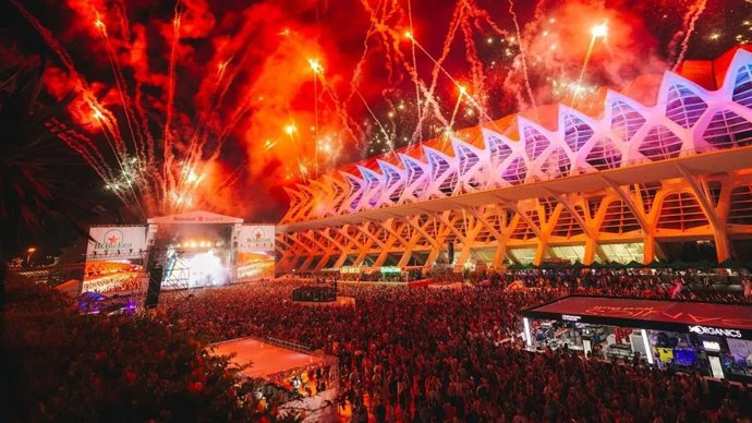 Imagen de un festival en la Ciudad de las Artes y las Ciencias