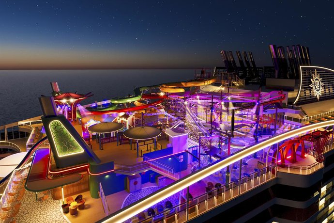 El MSC World Asia será el primer barco en Europa en contar con el distrito familiar 'The Harbour'