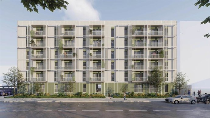 Archivo - EMVS Madrid recibe el galardón al mejor proyecto de construcción industrializada en los Premios Rebuild