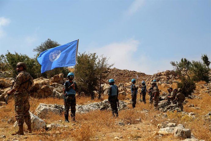 Archivo - Militares desplegados en Lïbano en el marco de la misión de la ONU. 