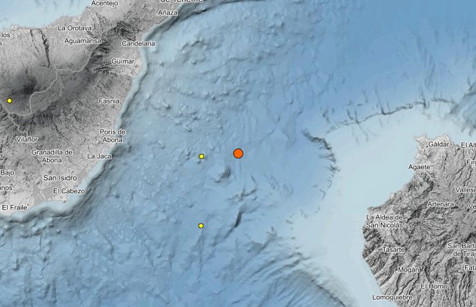 Terremoto localizado en el Volcán de Enmedio