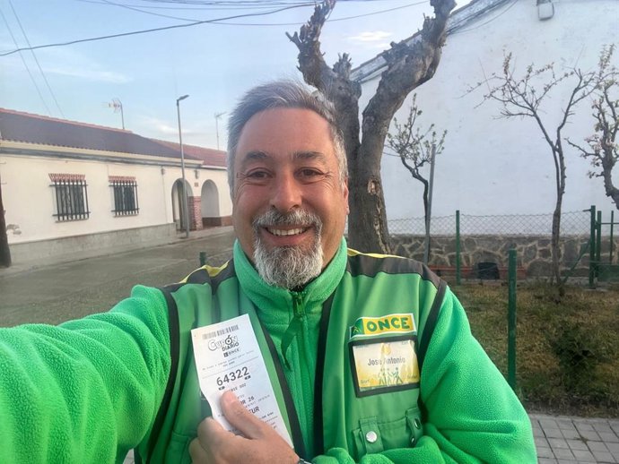 El vendedor de la ONCE José Antonio Jiménez Díaz.