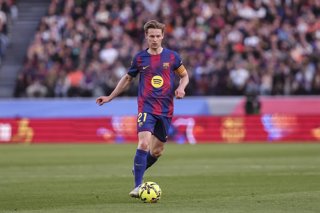 Archivo - El centrocampista del FC Barcelona Frenkie de Jong.