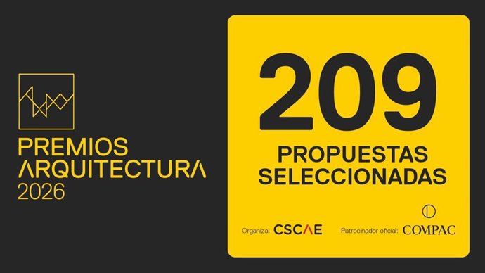 Los Premios Arquitectura, impulsados por el Consejo Superior de los Colegios de Arquitectos de España (CSCAE), dan a conocer las 209 propuestas seleccionadas para la segunda fase de los galardones