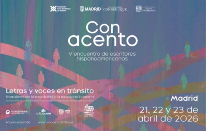 Cartel festival ‘Con Acento, V Encuentro de Creadores Hispanoamericanos’