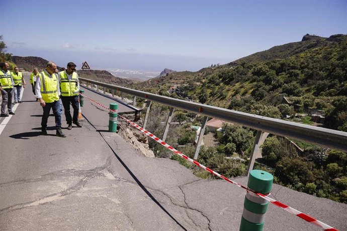 Obras en carreteras afectadas por Therese en Gran Canaria
